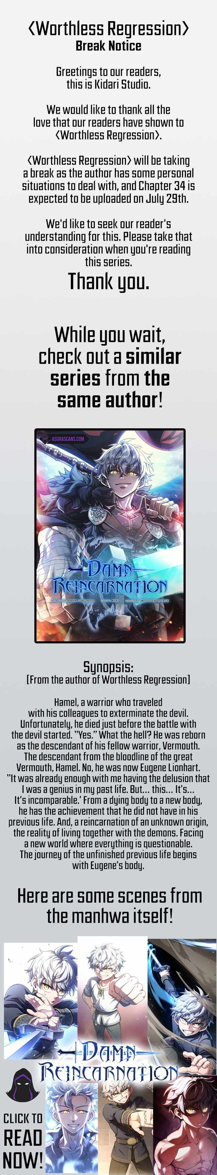 Worthless Regression — Chapter 33.5 — page 1