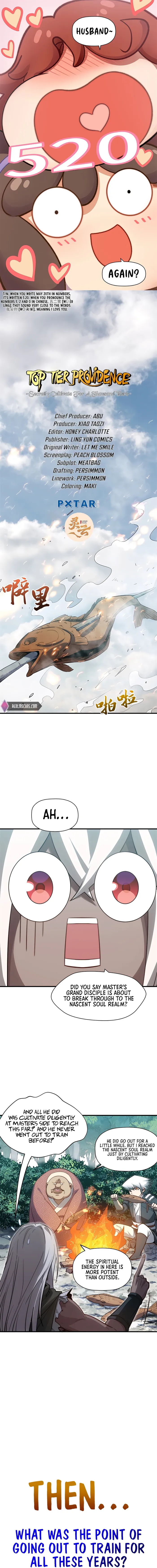 Top Tier Providence: Secretly Cultivate for a Thousand Years — Chapter 110 — page 1