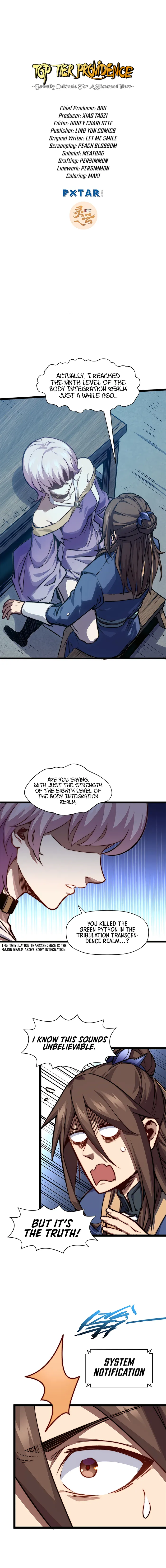 Top Tier Providence: Secretly Cultivate for a Thousand Years — Chapter 116 — page 1
