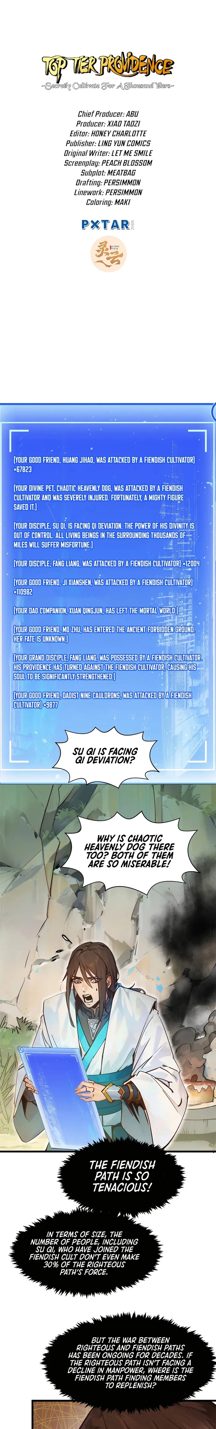 Top Tier Providence: Secretly Cultivate for a Thousand Years — Chapter 141 — page 1