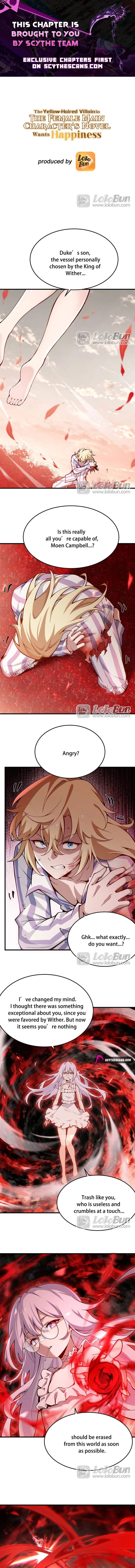 The Yellow-Haired Villain in Female Main Character’s Novel Wants Happiness — Chapter 77 — page 1