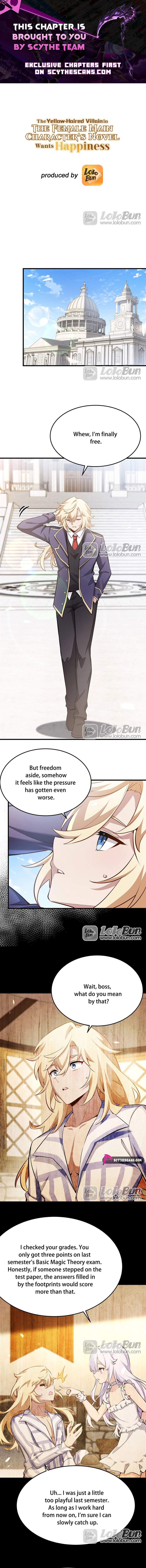 The Yellow-Haired Villain in Female Main Character’s Novel Wants Happiness — Chapter 78 — page 1