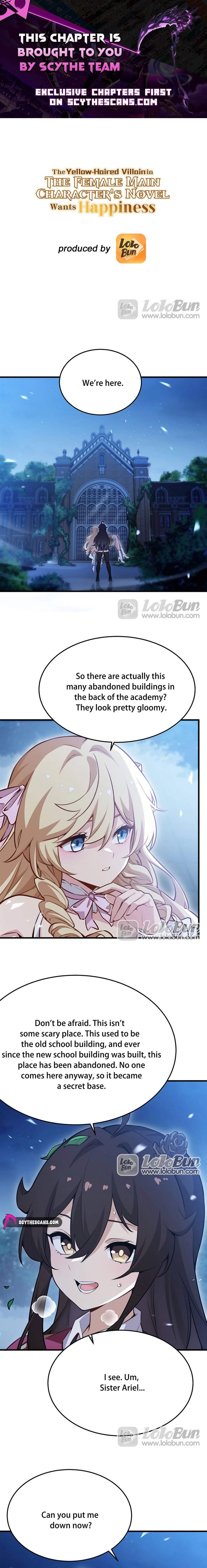 The Yellow-Haired Villain in Female Main Character’s Novel Wants Happiness — Chapter 82 — page 1