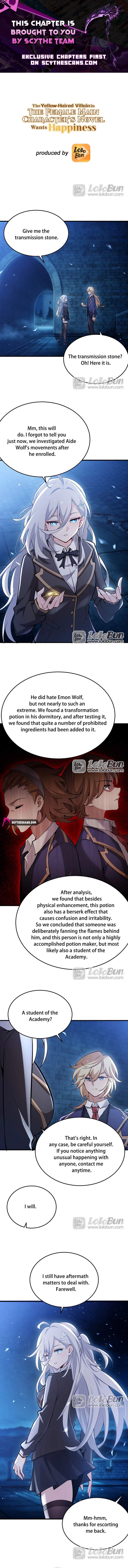 The Yellow-Haired Villain in Female Main Character’s Novel Wants Happiness — Chapter 89 — page 1