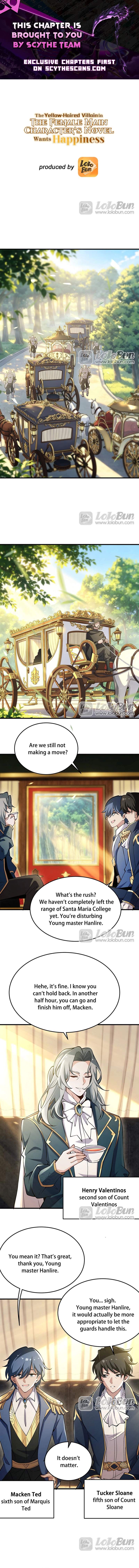 The Yellow-Haired Villain in Female Main Character’s Novel Wants Happiness — Chapter 90 — page 1