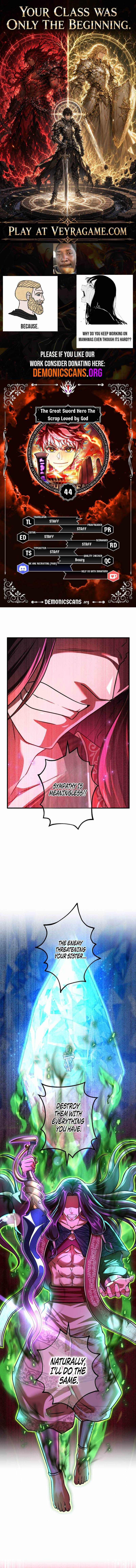 The Sword-Forging Great Hero: The Scrap Favored by the Gods — Chapter 44 — page 1