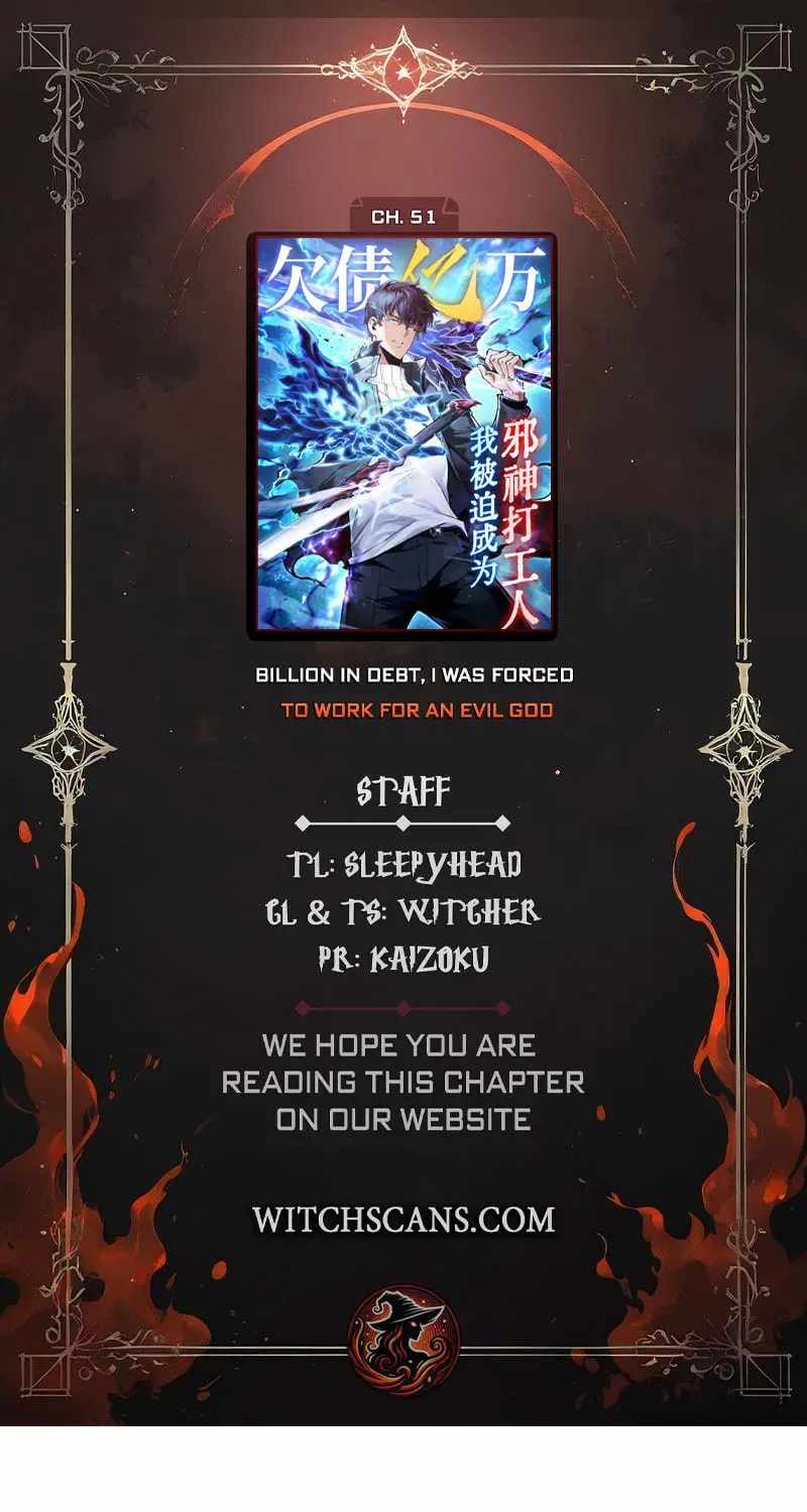 I Owe Billions in Debt, So I Was Forced to Work for an Evil God — Chapter 51 — page 1