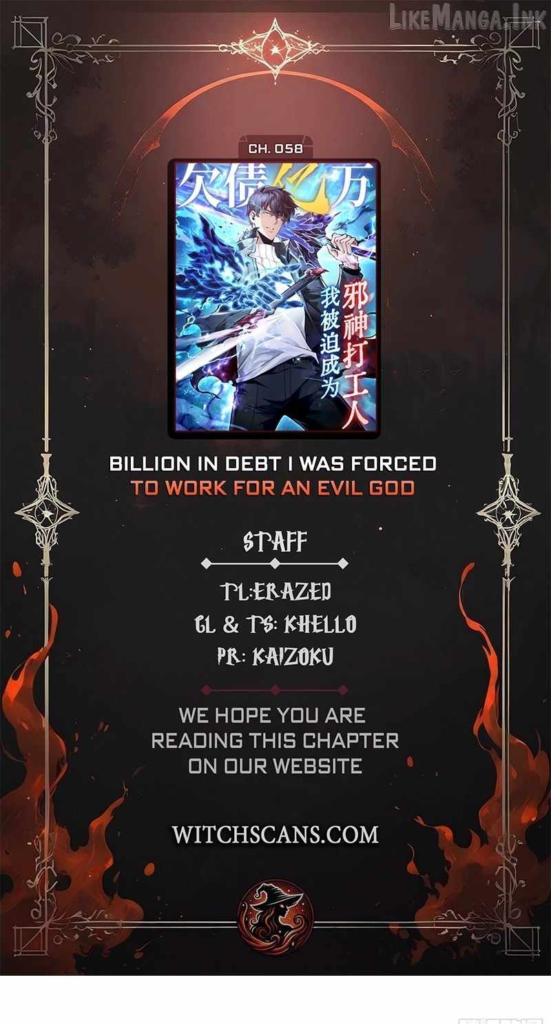 I Owe Billions in Debt, So I Was Forced to Work for an Evil God — Chapter 58 — page 1