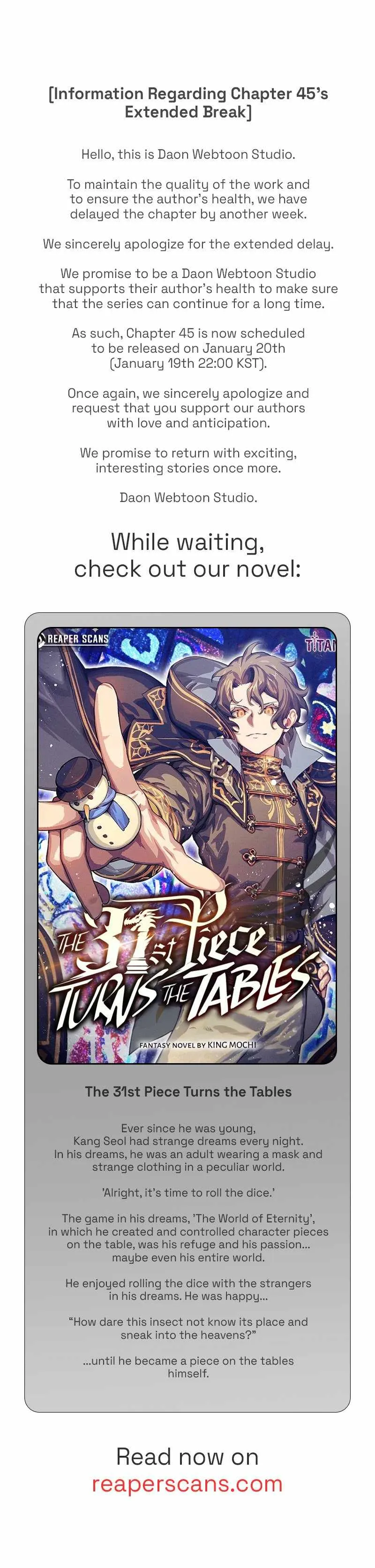 The 31st Piece Turns the Tables — Chapter 44.6 — page 1