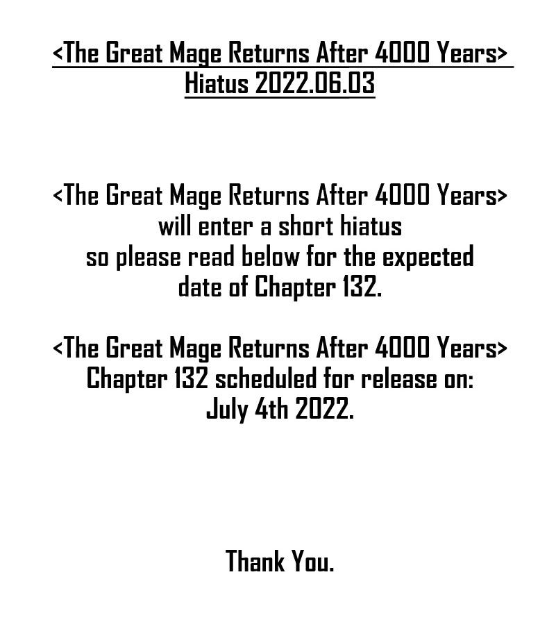 The Great Mage Returns After 4000 Years — Chapter 131.5 — page 1