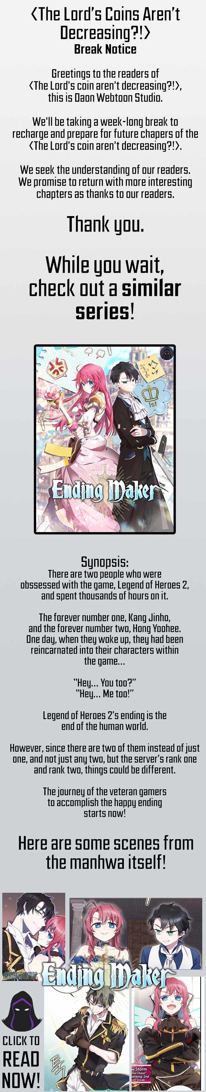 The Lord’s Coins Aren’t Decreasing?! — Chapter 72.5 — page 1