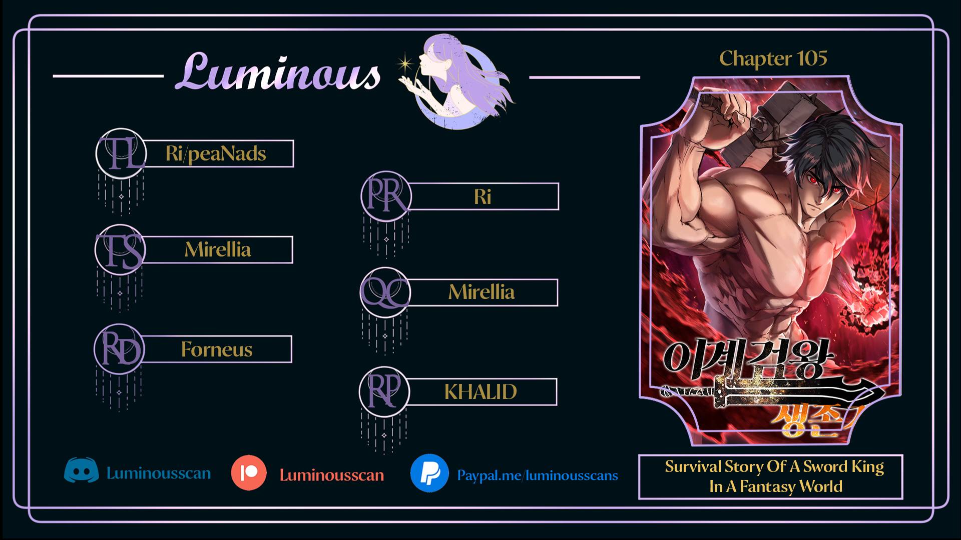 Survival Story of a Sword King in a Fantasy World — Chapter 105 — page 1