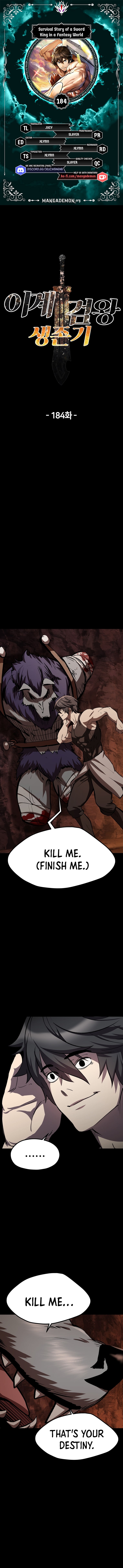 Survival Story of a Sword King in a Fantasy World — Chapter 184 — page 1