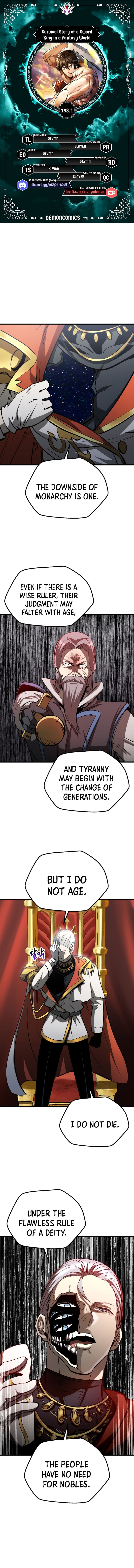 Survival Story of a Sword King in a Fantasy World — Chapter 193.1 — page 1