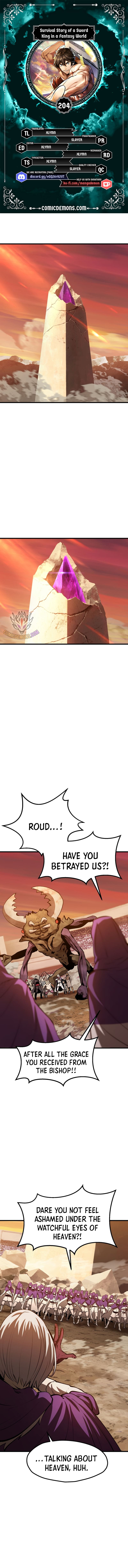 Survival Story of a Sword King in a Fantasy World — Chapter 204 — page 1