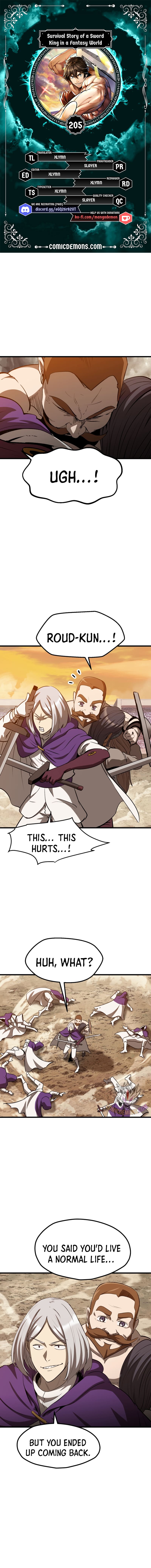Survival Story of a Sword King in a Fantasy World — Chapter 205 — page 1