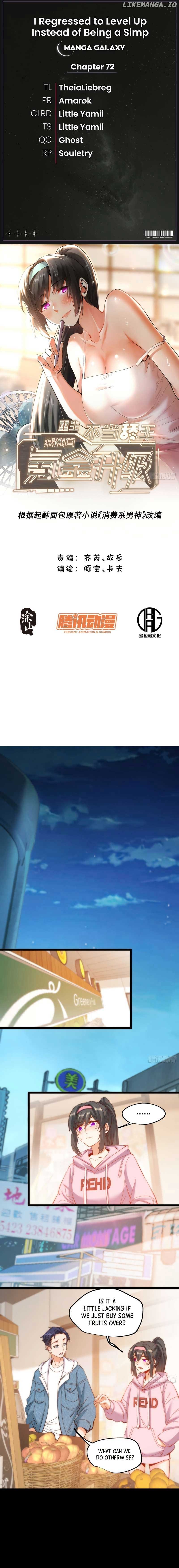I Regressed to Level Up Instead of Being a Simp — Chapter 72 — page 1
