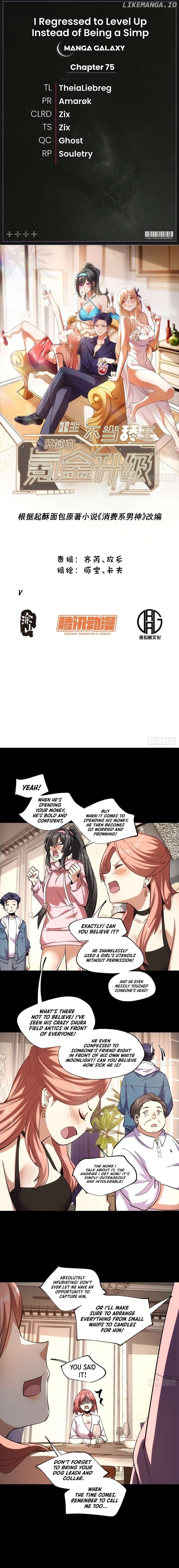 I Regressed to Level Up Instead of Being a Simp — Chapter 75 — page 1