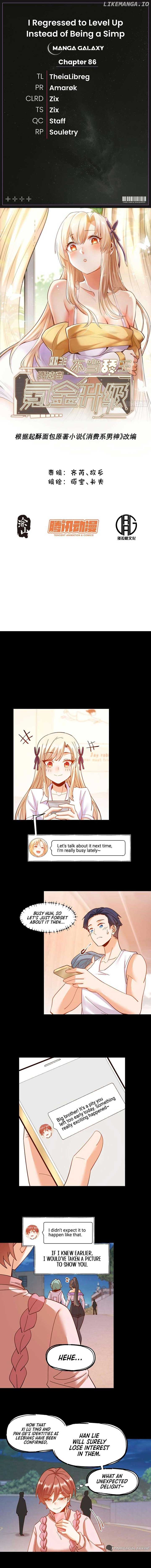 I Regressed to Level Up Instead of Being a Simp — Chapter 86 — page 1