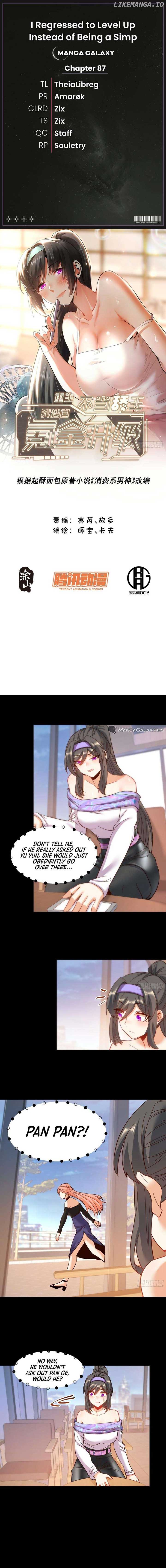 I Regressed to Level Up Instead of Being a Simp — Chapter 87 — page 1