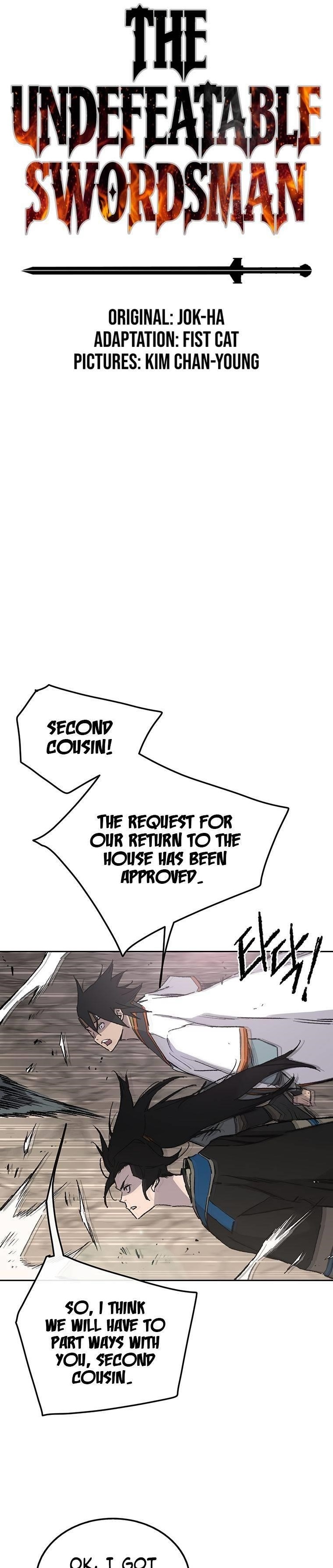 The Undefeatable Swordsman — Chapter 100 — page 1