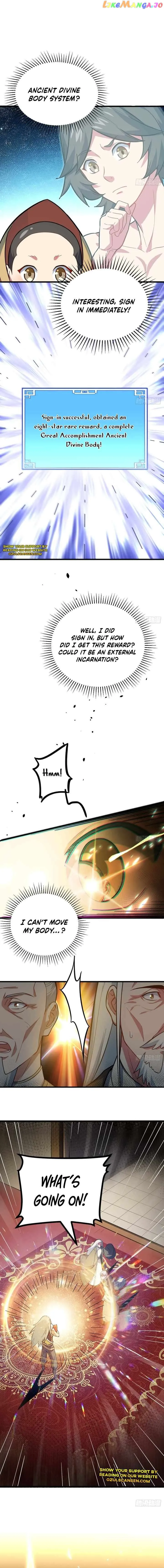 Start by signing in and obtaining the Ancient Divine Body — Chapter 1 — page 7