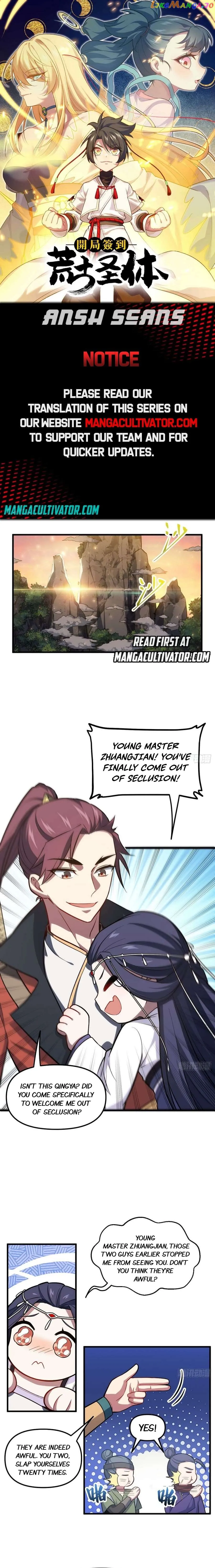 Start by signing in and obtaining the Ancient Divine Body — Chapter 6 — page 1