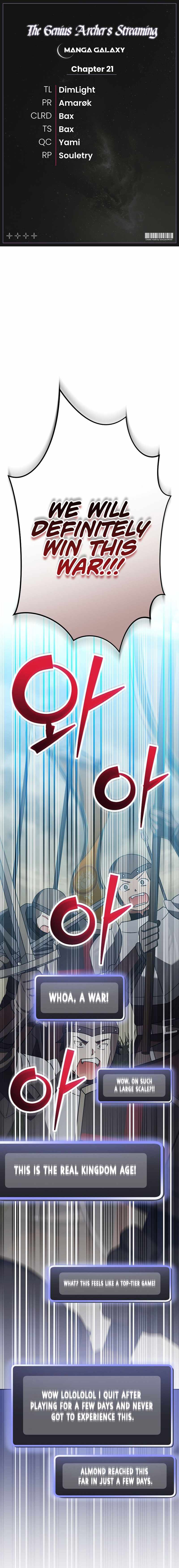 Genius Archer’s Streaming — Chapter 21 — page 1
