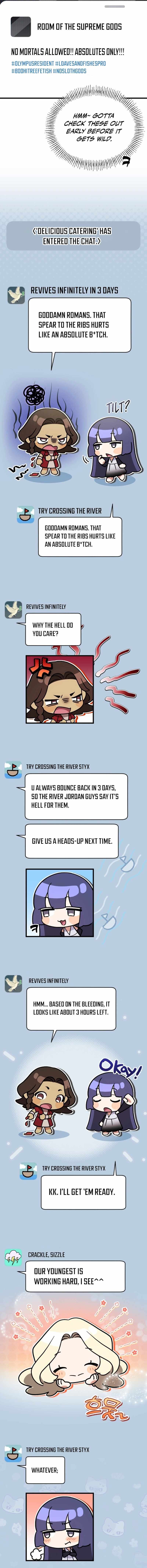 Offering Kimchi Cup Noodles to the Gods’ Group Chat — Chapter 1 — page 8