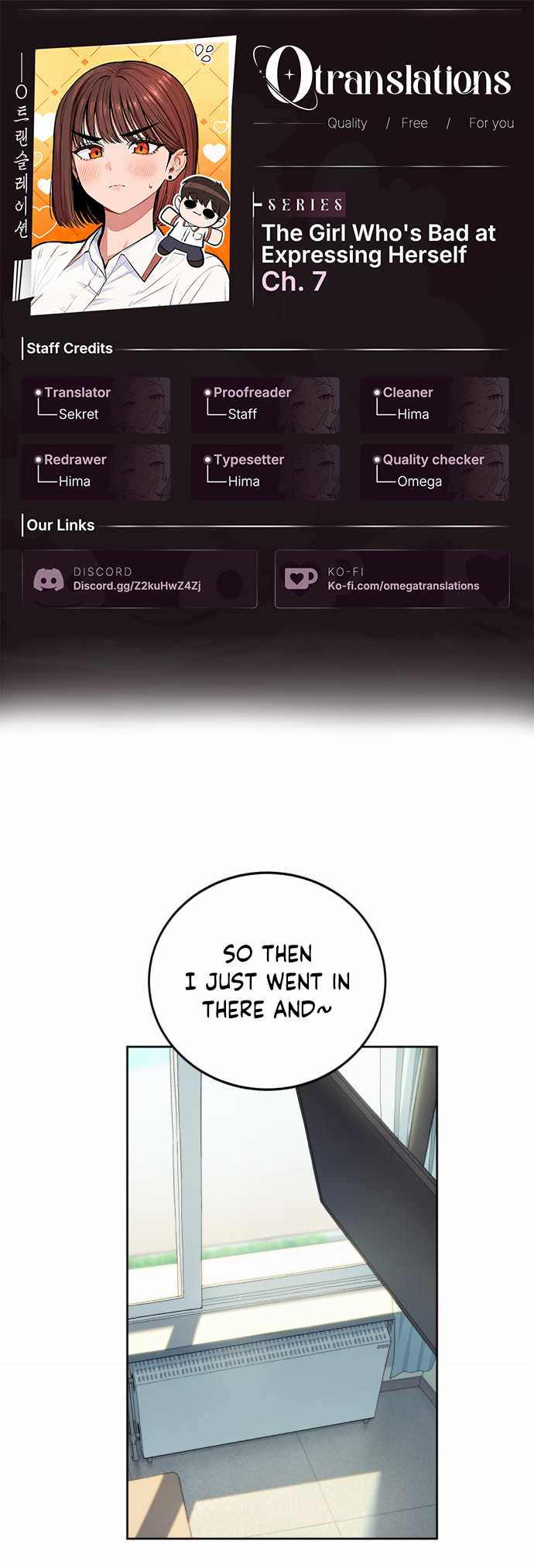 A Girl Clumsy With Her Words — Chapter 7 — page 1