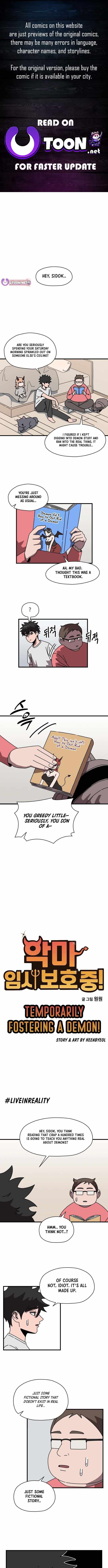 Temporarily Fostering a Demon! — Chapter 9 — page 1